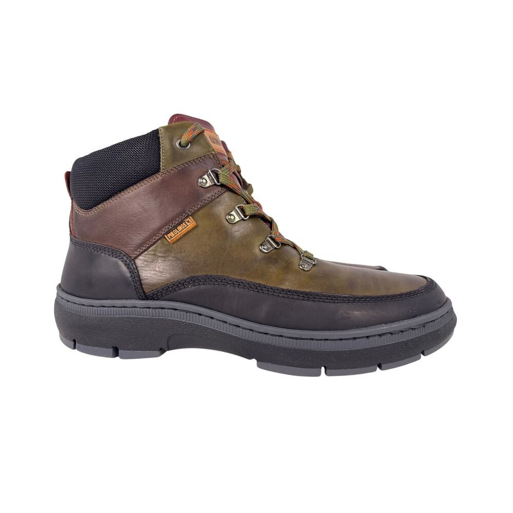 Pikolinos Caceres Ankle Boots Mens 10 10.5‎ EU 44 Green Leather Comfort WP